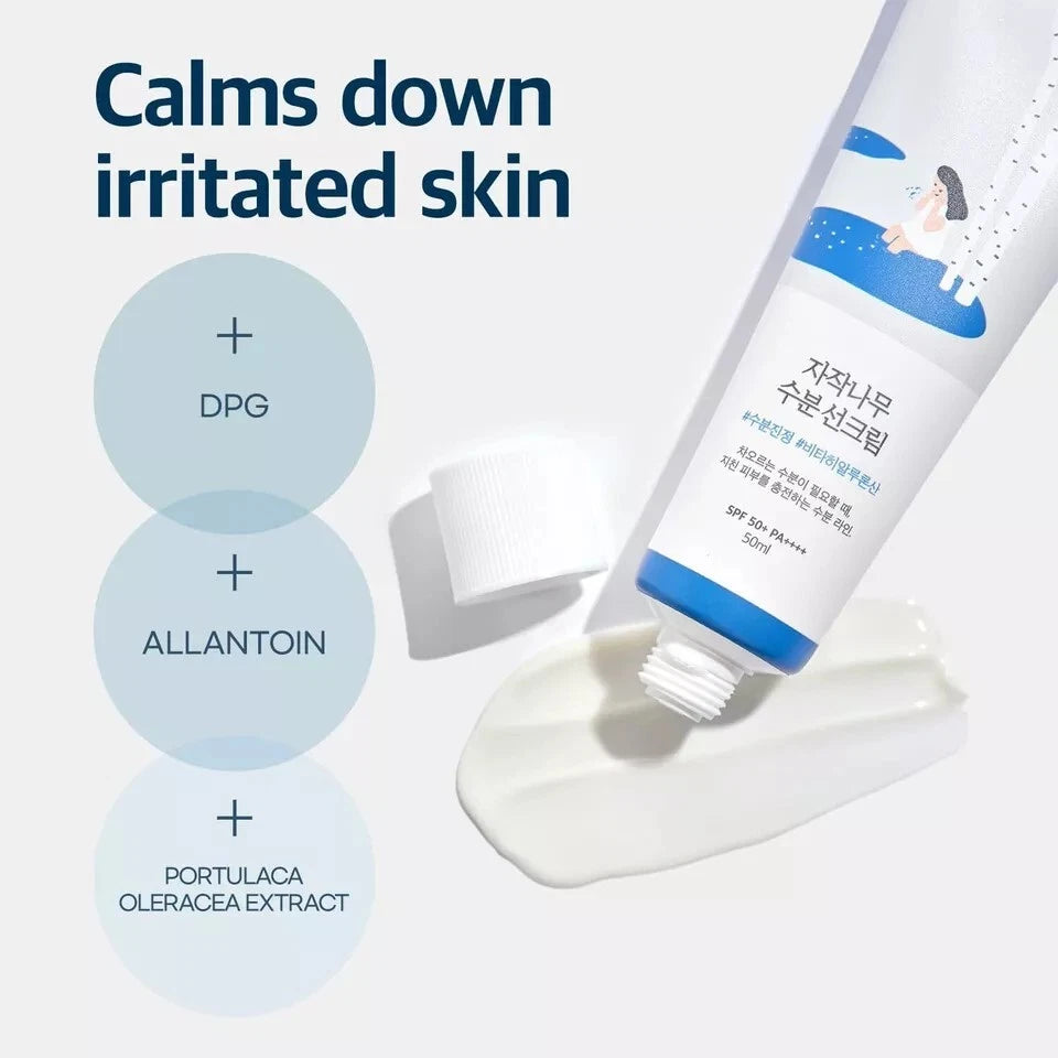 ROUND LAB Birch Juice Moisturizing Sun Cream SPF 50+ PA++++ 50ml+50ml