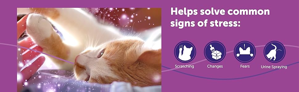 FELIWAY Classic 3 x 30 Day Cat Calming Odourless Refills for Pheromone Diffuser, 3 x 48ml - Helps Solve Common Signs of Stress in Cats & Kittens, Veterinary Recommended, Drug-free, Clinically Proven